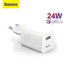Зарядний пристрій BASEUS Wall Quick Charge 24W Type-C, USB (CCALL-BX02), White