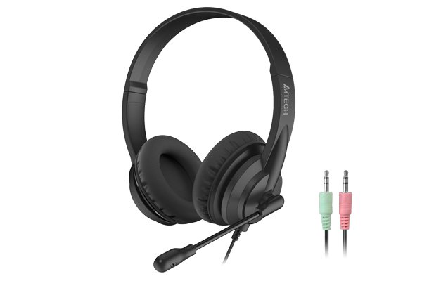 Наушники A4 Tech HS-10 Black с микрофоном