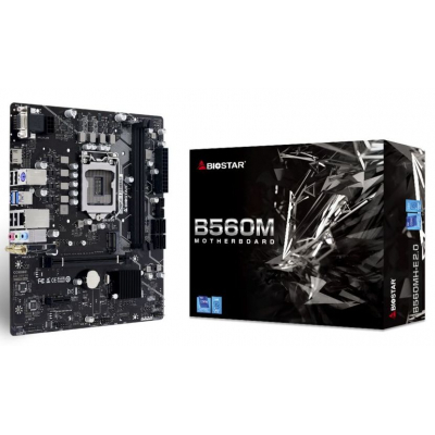 Материнська плата Biostar B560MH-E 2.0 (s1200, Intel B560, PCI-Ex16, M.2, 2xDDR4)