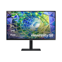 27" Монітор Samsung LS27A800UNIXCI (4K , IPS, 60Hz, HDMI, DP), Black