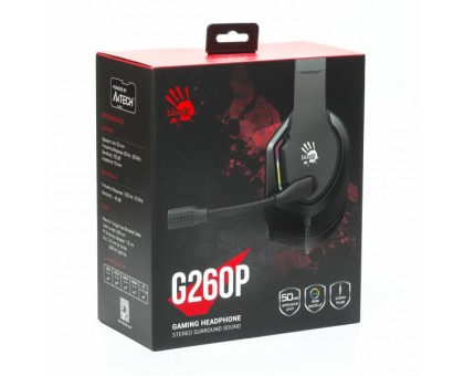 Навушники A4 Tech Bloody G260p Black з мікрофоном