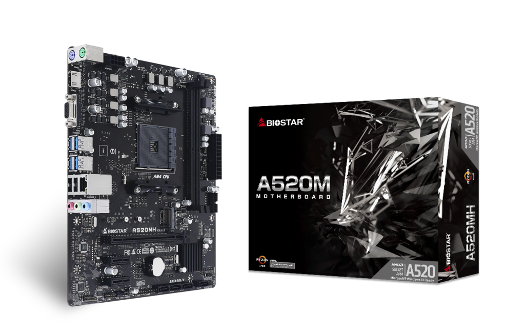 Материнська плата Biostar A520MH (sAM4, A520, PCI-Ex16, 2 x DDR4, M.2) 