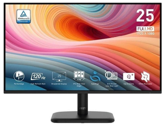 24.5" Монітор MSI PRO MP251L E2 (FHD, IPS, 120Hz, HDMI, DisplayPort)