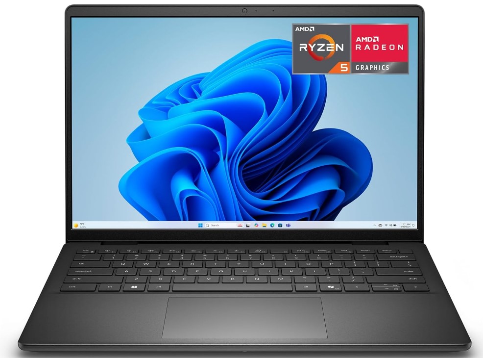 Ноутбук Dell 14 DC14255 14" IPS, AMD Ryzen 5 220 (4,9 GHz), 16GB, 512GB, AMD Radeon Graphics