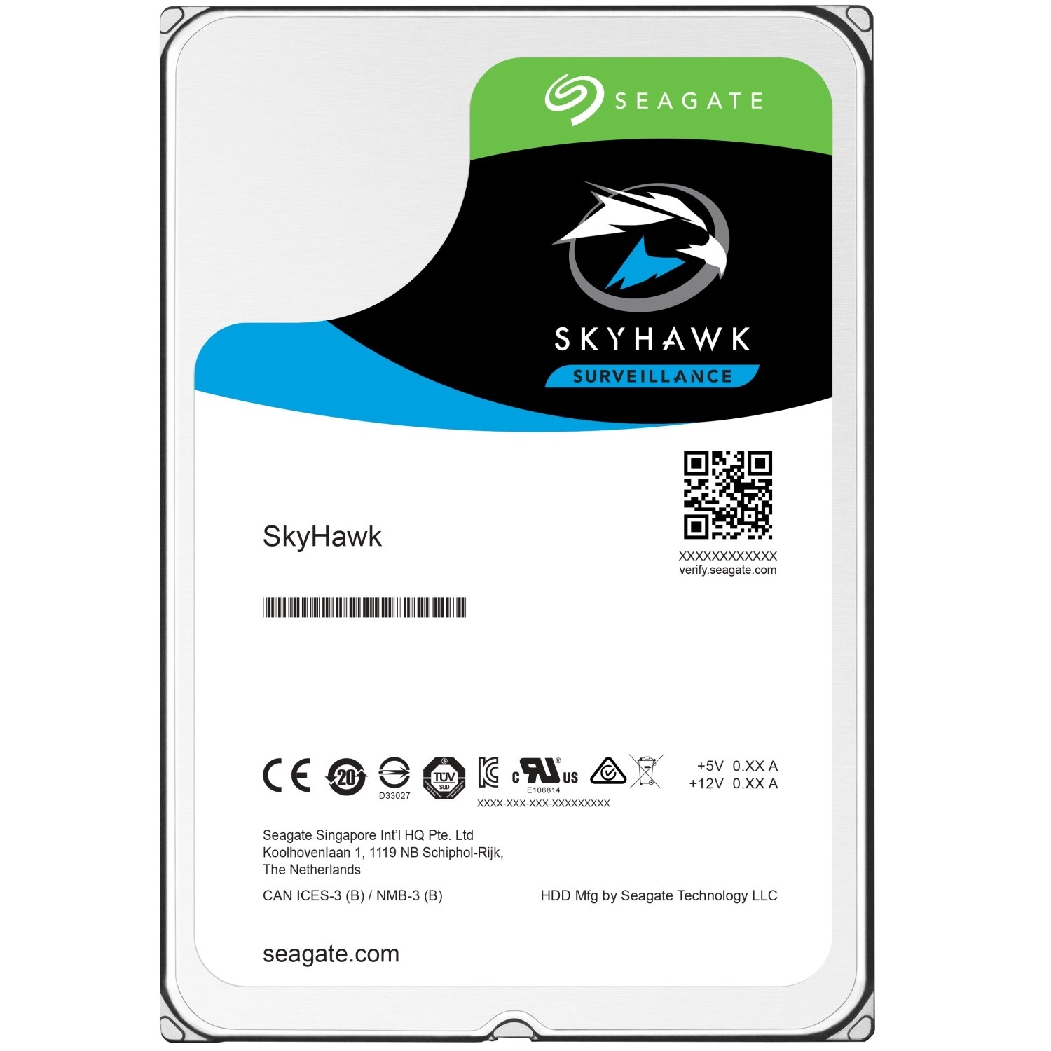 Жорсткий диск HDD 2TB Seagate SkyHawk 5900 SATA3 64 MB (ST2000VX007) 