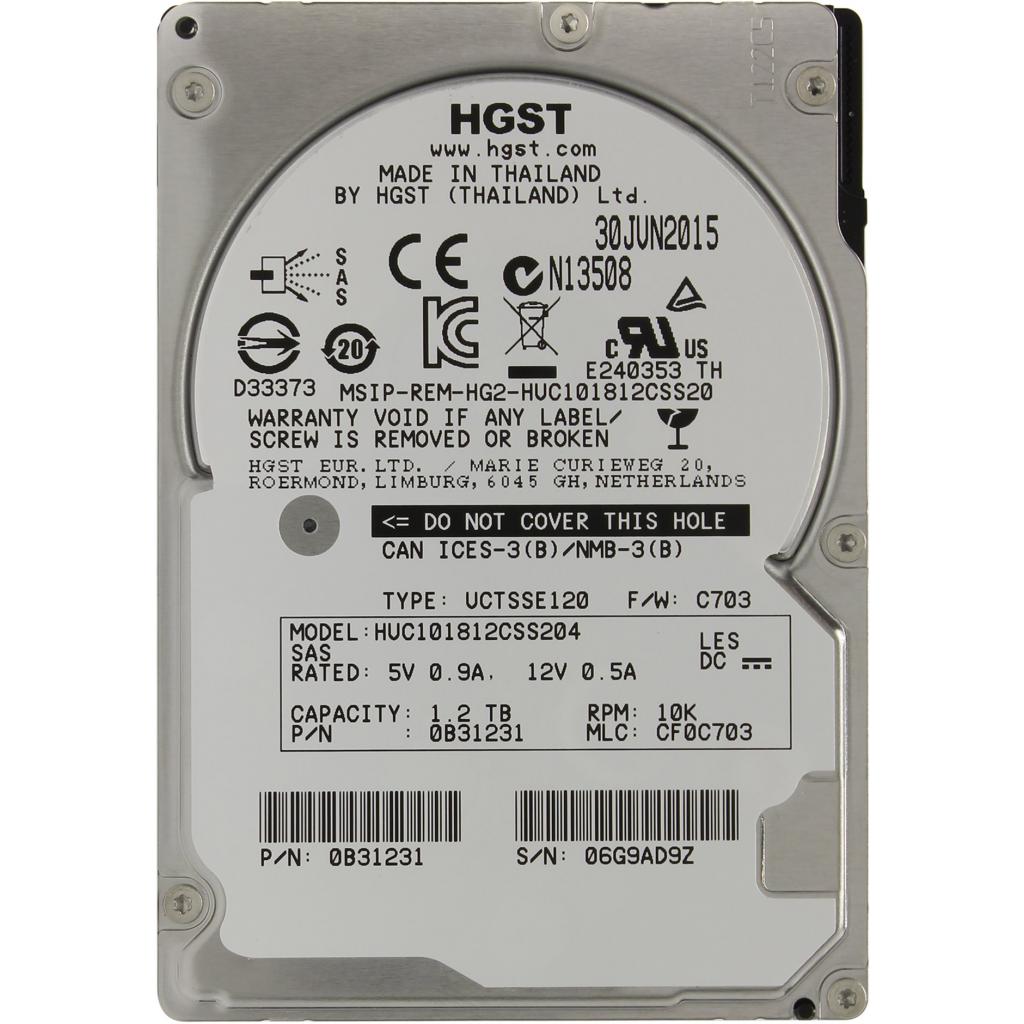 Жорсткий диск серверний 1.2TB HITACHI, 10000 об/хв, 128Mb (0B31231 / HUC101812CSS204)