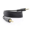 Кабель аудио 1,5 м, Jack 3.5-3.5 GOLD Stereo (YT-AUXGJ(M)/(M)-1.5-B)
