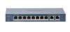 Комутатор Switch 10 Port Hikvision DS-3E0310 (2x100/1000 Gigabit, 8x10/100 + PoE)