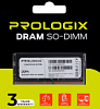 Модуль пам'яті SoDDR 4 8GB 3200 MHz 1.2v Prologix (PRO8GB3200D4S)