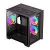 Корпус GAMEMAX Infinity Mini Black, Mini tower, micro ATX, mini-ITX, Flex ATX, без БЖ