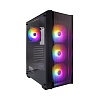 Корпус 1stPlayer V4-4F1 RGB Midi Tower Black без БЖ