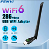 Обладнання Wi-Fi Adapter Fenvi 286 Мбіт/с AX286 Wi-Fi 6, USB