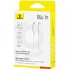 Кабель Type-C - Type-C, 1 m Baseus Silky 100W White (P10377704213-00)
