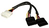 Кабель SATA Живлення (4P-2xSATA) (785)