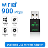 Обладнання Wi-Fi Adapter WALRAM 900 Мбіт/с AX1800 Wi-Fi 6 + Bluetooth, USB