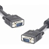 Кабель для монітора VGA - VGA 5m, (тато-тато) Merlion, 1 феррит, пакет (YT-VGA(M)/(M)3+4BL-5m)