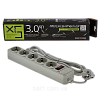 Мережевий фільтр LogicPower LP-X5 3.0 м сірий (3301)