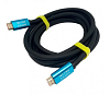 Кабель для монітора HDMI - HDMI, 5 м, v2.0, 4Kx2K, 2 фільтра, (YT-HDMI(M)/(M)4KV2.0-5.0m)