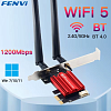 Обладнання Wi-Fi Adapter Fenvi FV-AC1200, WiFi 5 Dual band 2.4/5GHz 1200 Мбіт/с, Bluetooth 4.0, PCI-E