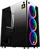 Корпус 1stPlayer X2-3R1 Color LED Black без БЖ