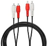 Кабель аудио 1,5 м, 2RCA/2RCA тато Voltronic, Black (YT-2хRCA(M)/2хRCA(M)-1.5)
