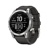 Смарт-часы Garmin Fenix 7 Silver with Graphite Band (010-02540-01), GPS